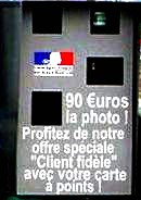 90 euros la photo ! Profitez de notre offre spéciale 'client fidèle' avec votre carte à points
